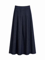 COTTON DENIM MAXI SKIRT