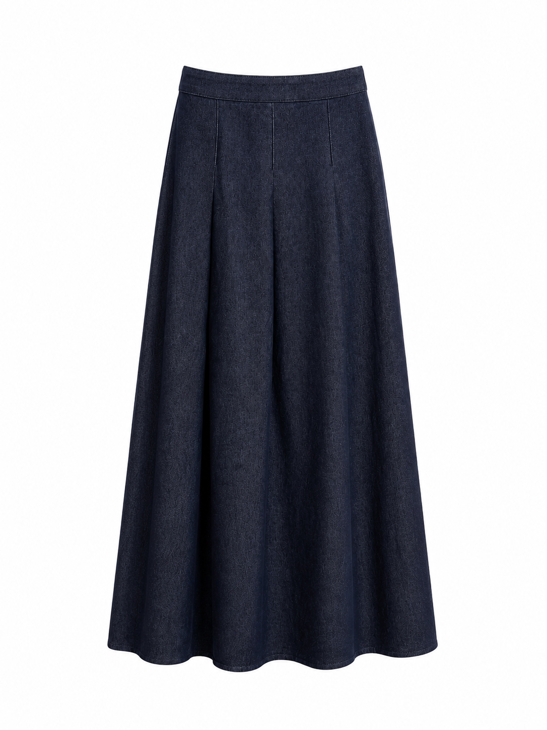 COTTON DENIM MAXI SKIRT